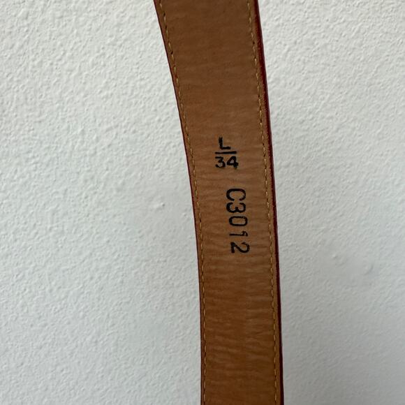 Brighton Red Leather Embossed Silver Buckle Belt main image 4